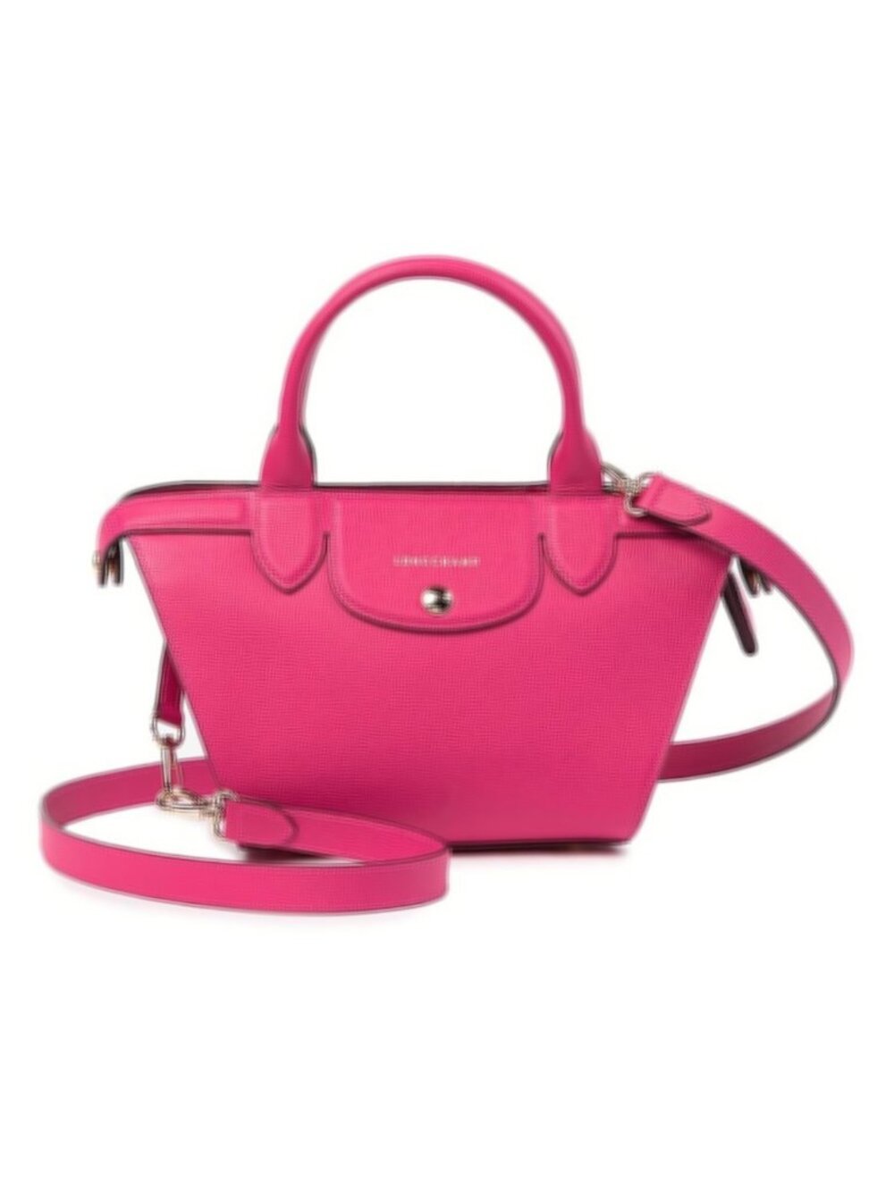 New w/Tags Longchamp Le Pliage Heritage - Small Satchel Bag Cyclamen Pink - $920 - Picture 10 of 11